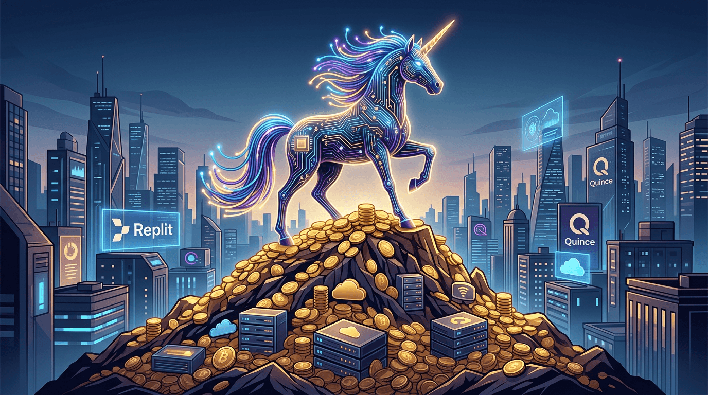 A modern, high-contrast digital illustration of a stylized unicorn made of glowing fiber-optic cable